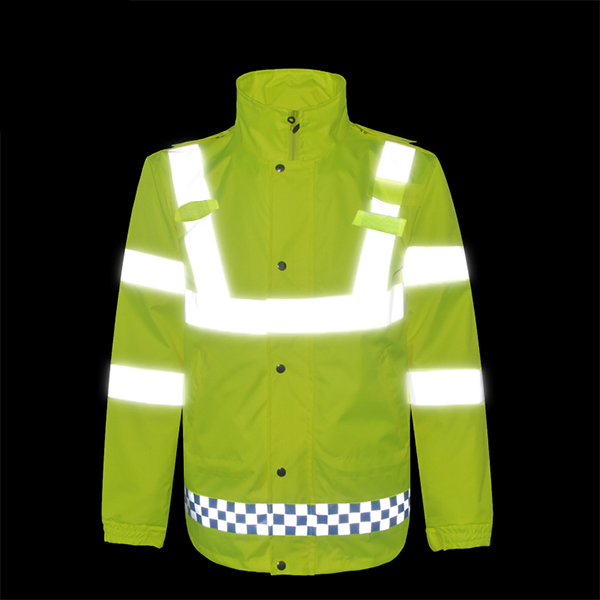 港式交通路政反光雨衣多口袋可印刷