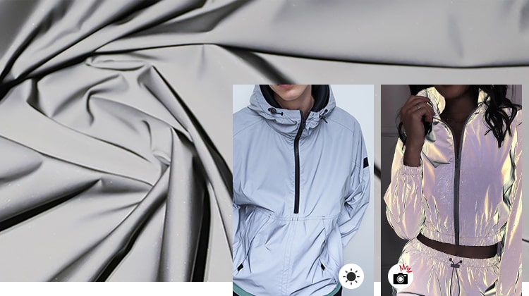 银灰色反光面料